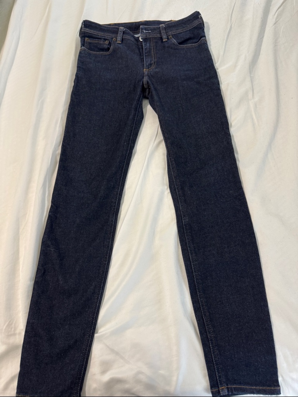 Acne Skinny Jeans in Dark Blue Denim